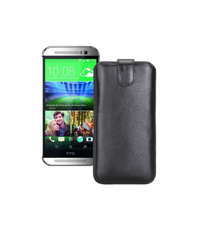 Витяжка з екошкіри для телефону HTC One M8