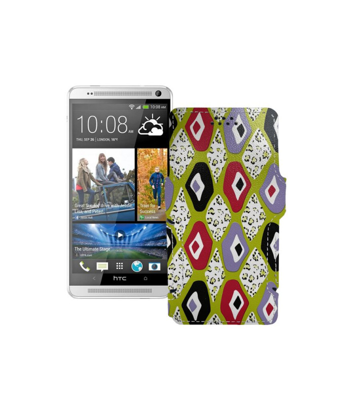 Чохол-книжка з екошкіри для телефону HTC One Max