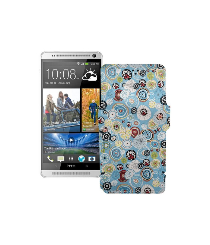 Чохол-книжка з екошкіри для телефону HTC One Max