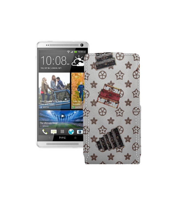 Чохол-флип з екошкіри для телефону HTC One Max