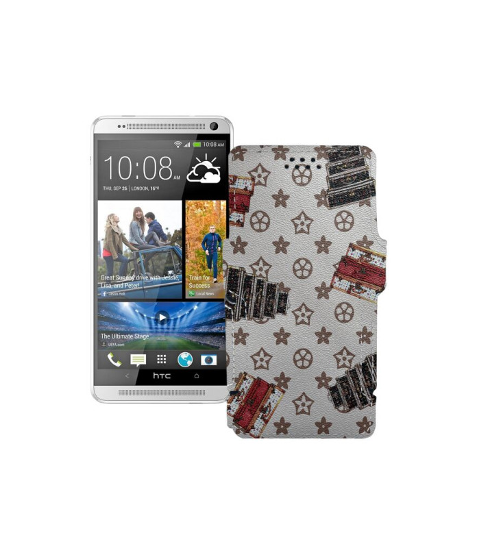 Чохол-книжка з екошкіри для телефону HTC One Max