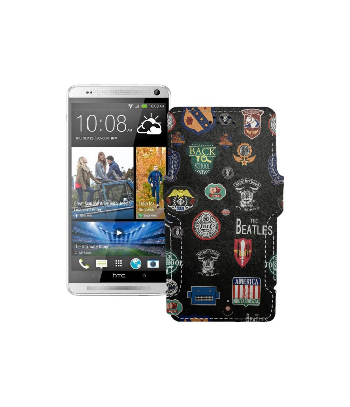 Чохол-книжка з екошкіри для телефону HTC One Max