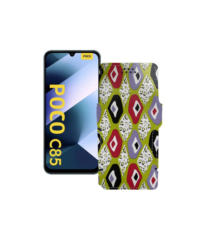 Чохол-книжка з екошкіри для телефону Xiaomi Poco C85 4G