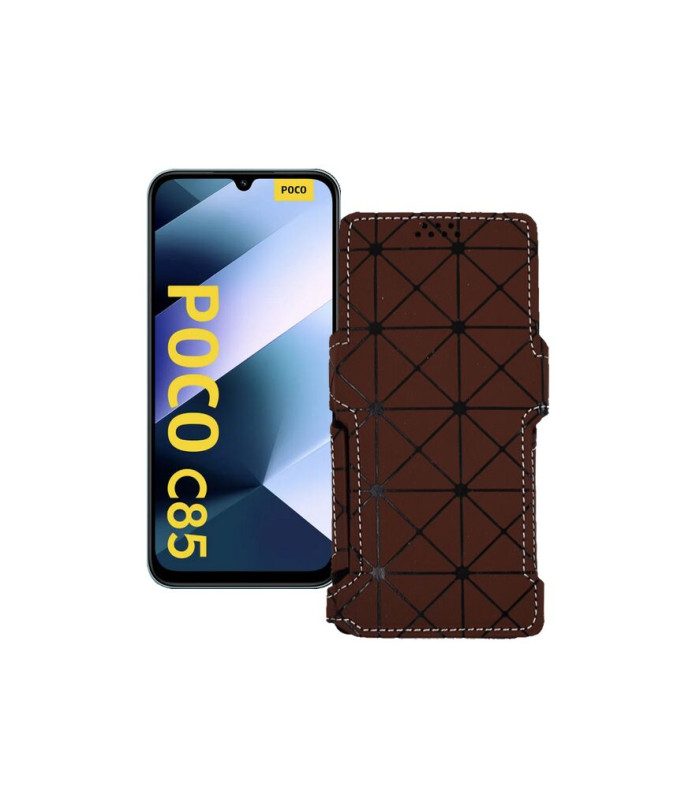 Чохол-книжка з екошкіри для телефону Xiaomi Poco C85 4G