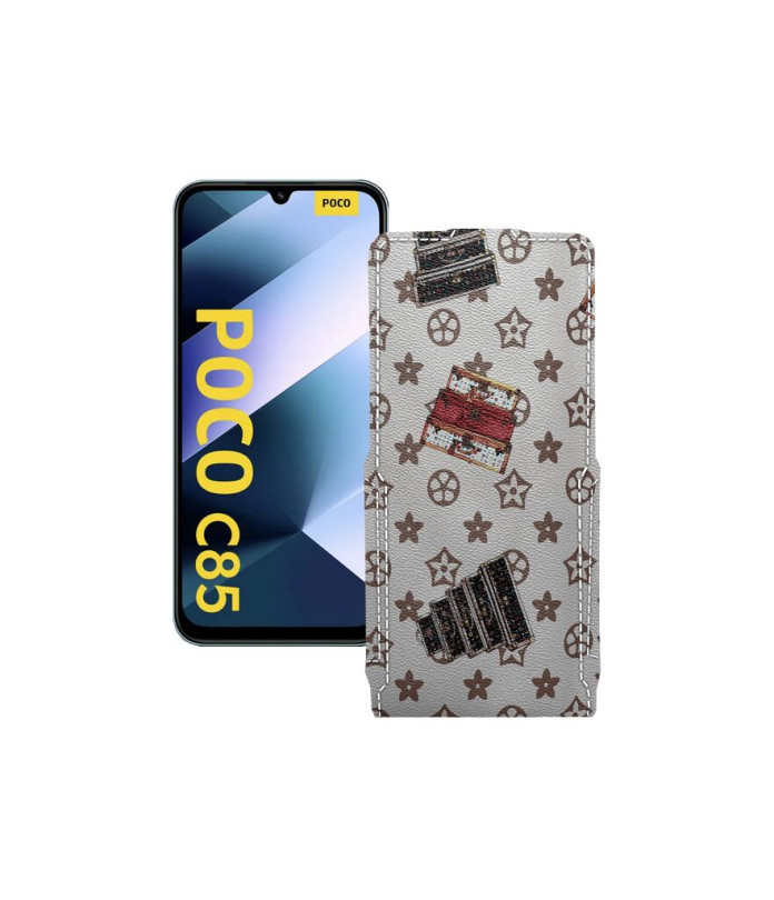Чохол-флип з екошкіри для телефону Xiaomi Poco C85 4G