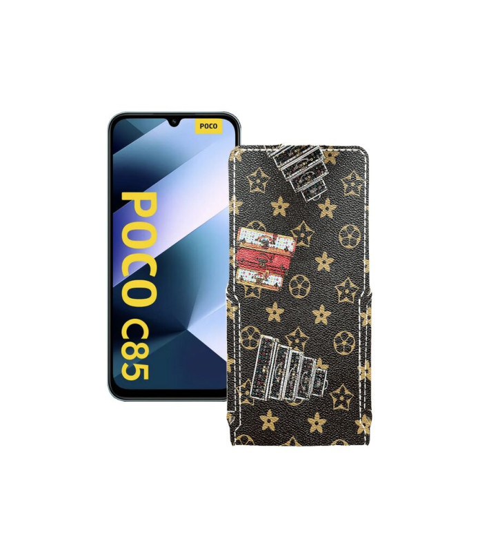 Чохол-флип з екошкіри для телефону Xiaomi Poco C85 4G