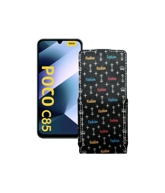 Чохол-флип з екошкіри для телефону Xiaomi Poco C85 4G