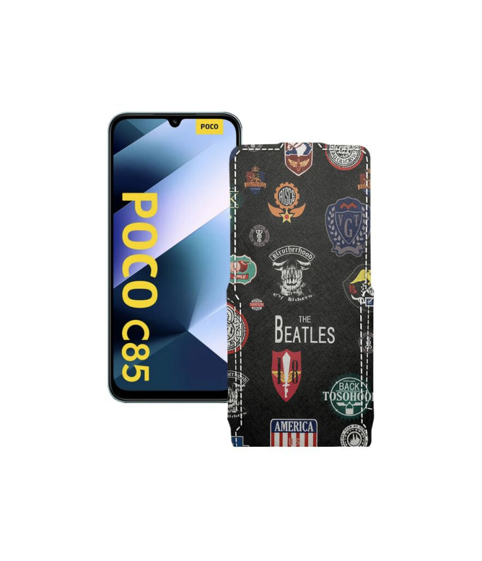 Чохол-флип з екошкіри для телефону Xiaomi Poco C85 4G