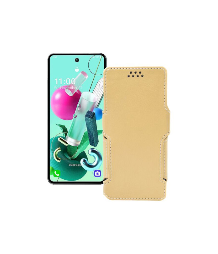 Чохол-книжка з екошкіри для телефону LG Q92 5G