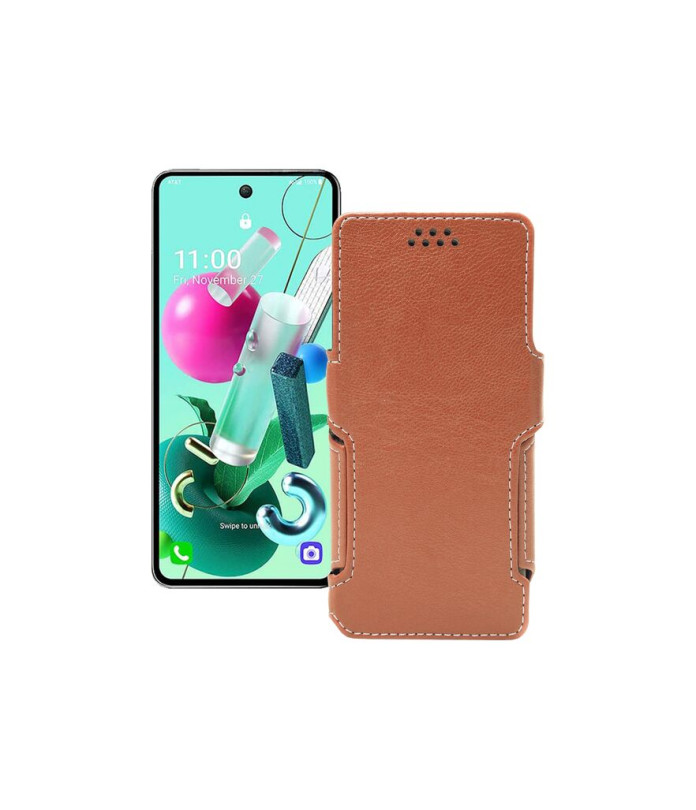 Чохол-книжка з екошкіри для телефону LG Q92 5G