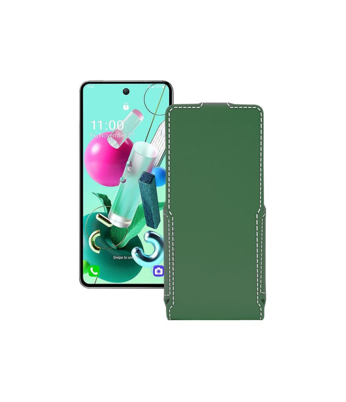 Чохол-флип з екошкіри для телефону LG Q92 5G