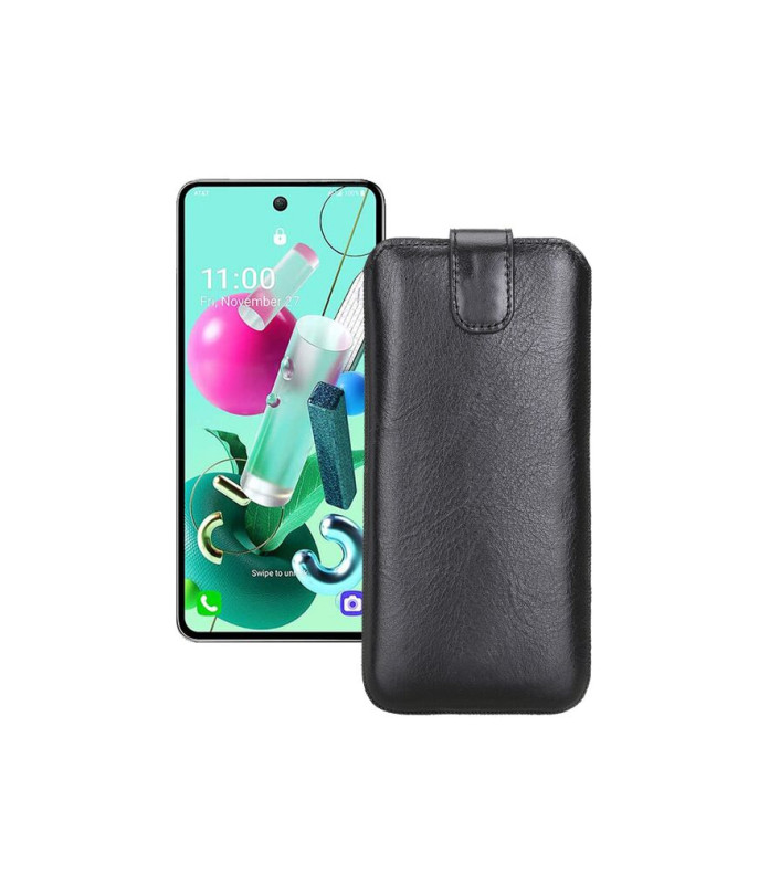 Витяжка з екошкіри для телефону LG Q92 5G