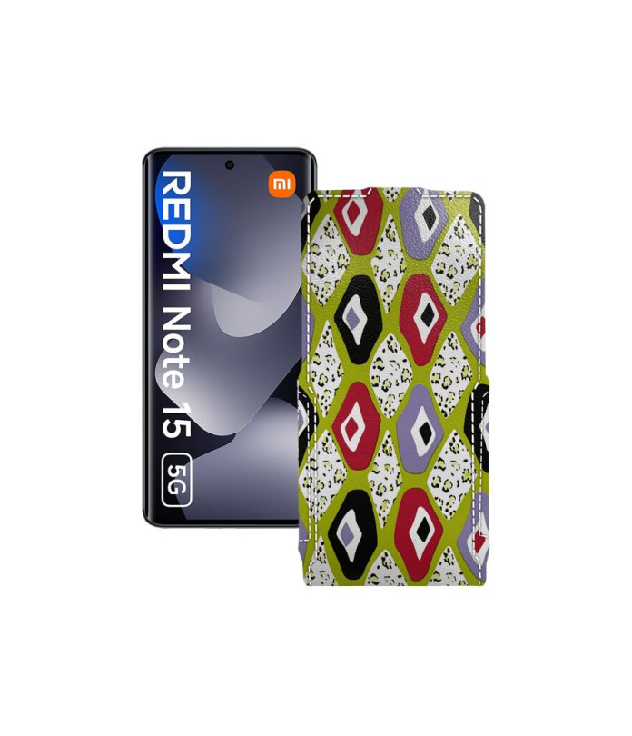 Чохол-флип з екошкіри для телефону Xiaomi Redmi Note 15 5G