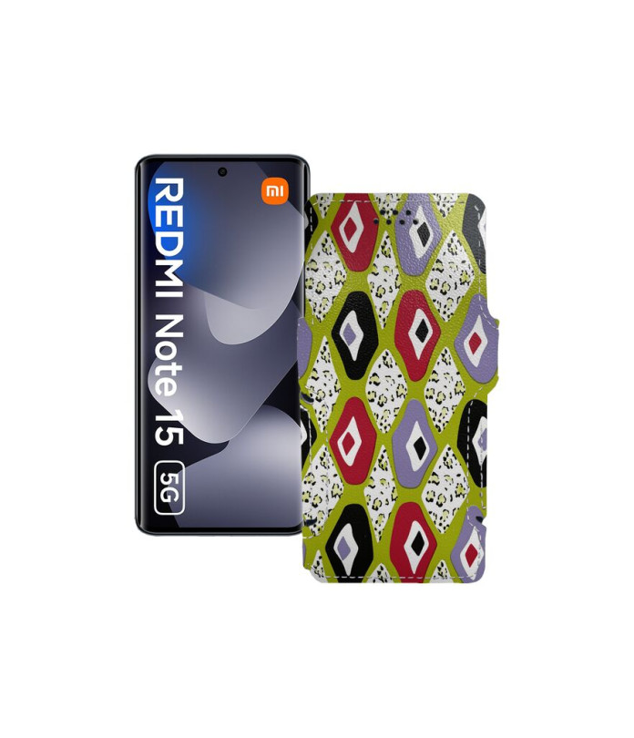 Чохол-книжка з екошкіри для телефону Xiaomi Redmi Note 15 5G