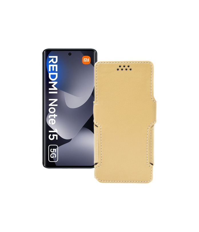 Чохол-книжка з екошкіри для телефону Xiaomi Redmi Note 15 5G