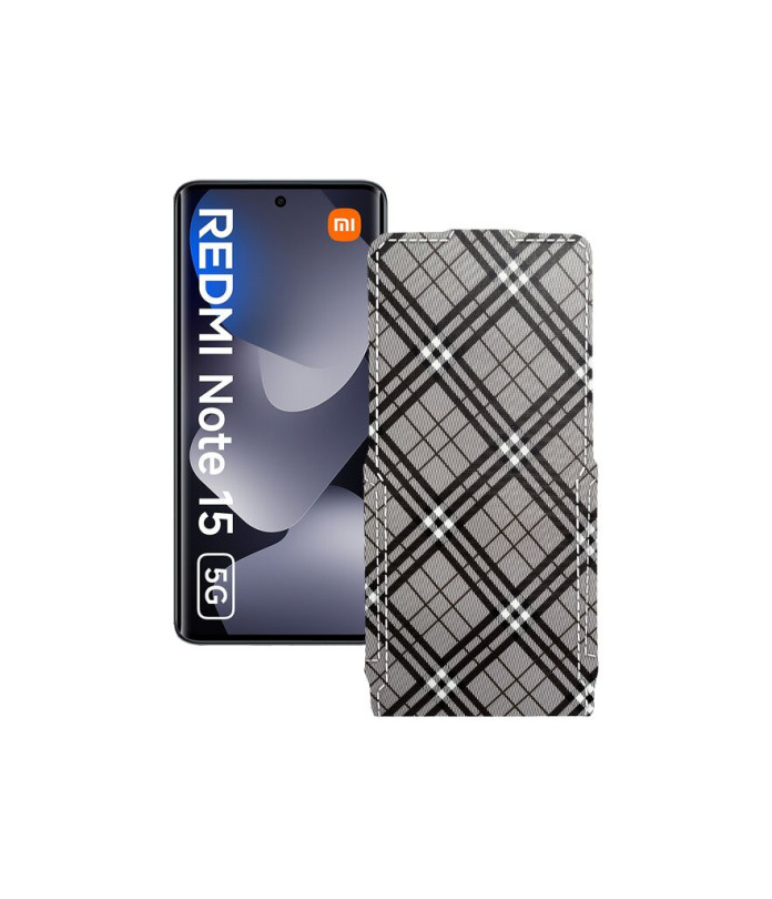 Чохол-флип з екошкіри для телефону Xiaomi Redmi Note 15 5G