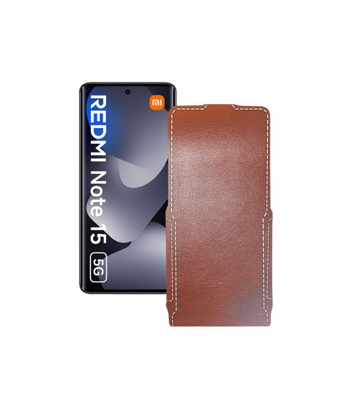 Чохол-флип з екошкіри для телефону Xiaomi Redmi Note 15 5G