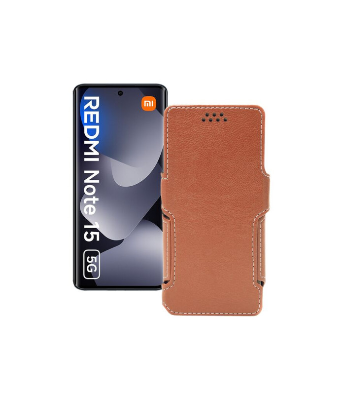 Чохол-книжка з екошкіри для телефону Xiaomi Redmi Note 15 5G