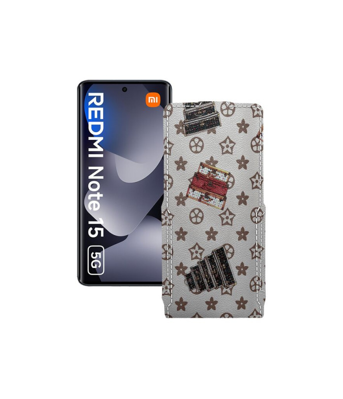 Чохол-флип з екошкіри для телефону Xiaomi Redmi Note 15 5G