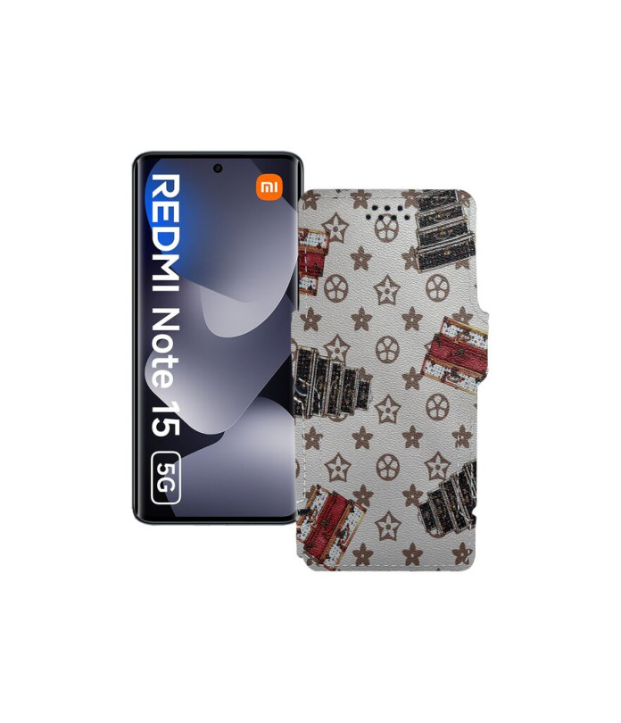 Чохол-книжка з екошкіри для телефону Xiaomi Redmi Note 15 5G