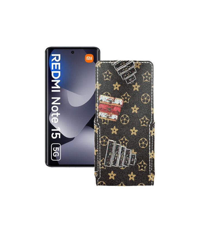 Чохол-флип з екошкіри для телефону Xiaomi Redmi Note 15 5G