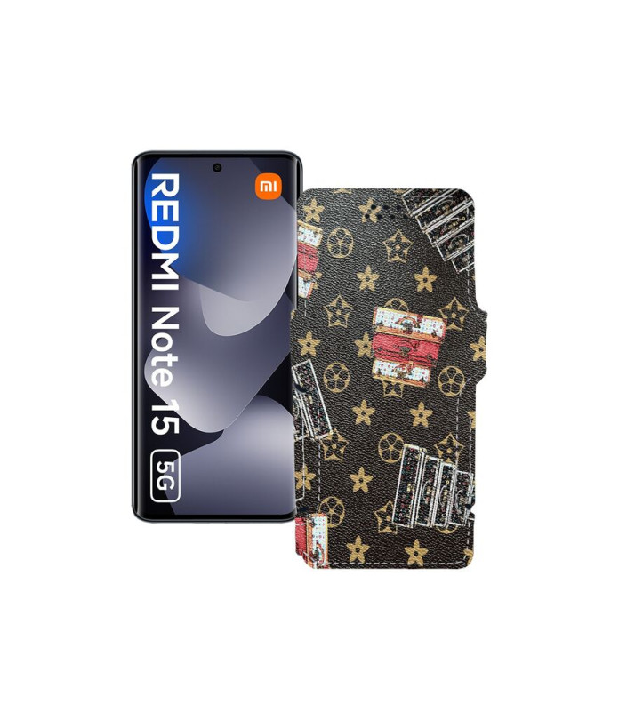 Чохол-книжка з екошкіри для телефону Xiaomi Redmi Note 15 5G