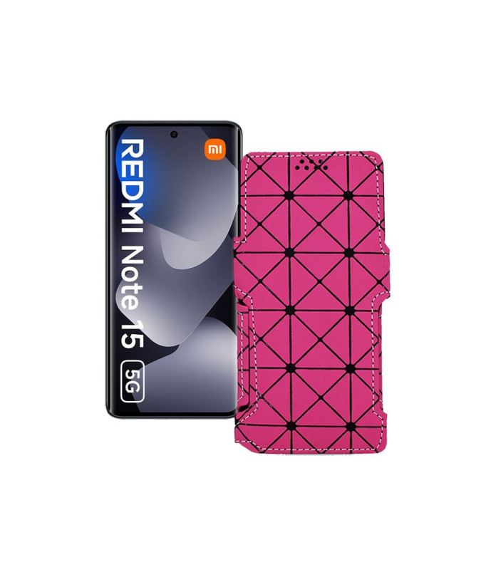 Чохол-книжка з екошкіри для телефону Xiaomi Redmi Note 15 5G