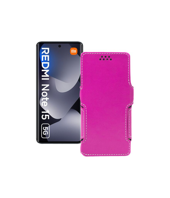 Чохол-книжка з екошкіри для телефону Xiaomi Redmi Note 15 5G