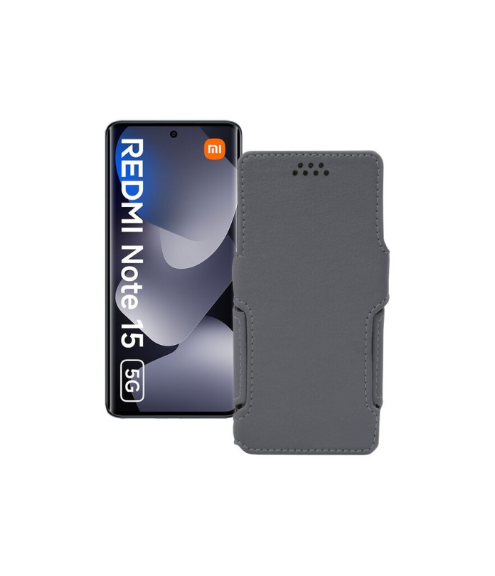 Чохол-книжка з екошкіри для телефону Xiaomi Redmi Note 15 5G
