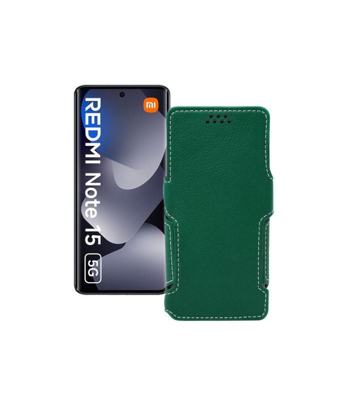 Чохол-книжка з екошкіри для телефону Xiaomi Redmi Note 15 5G