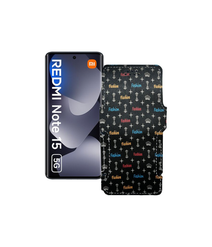 Чохол-книжка з екошкіри для телефону Xiaomi Redmi Note 15 5G