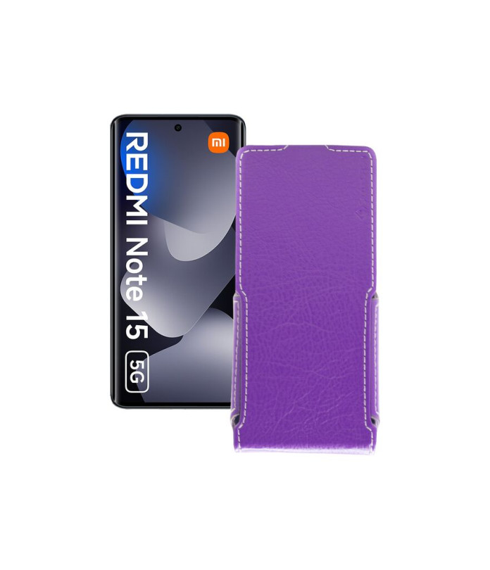 Чохол-флип з екошкіри для телефону Xiaomi Redmi Note 15 5G