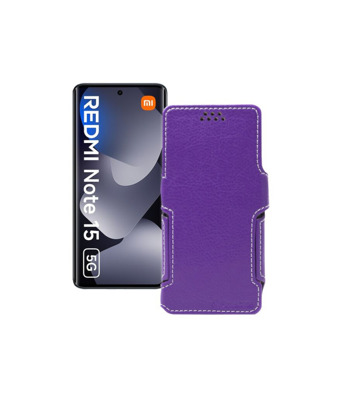 Чохол-книжка з екошкіри для телефону Xiaomi Redmi Note 15 5G