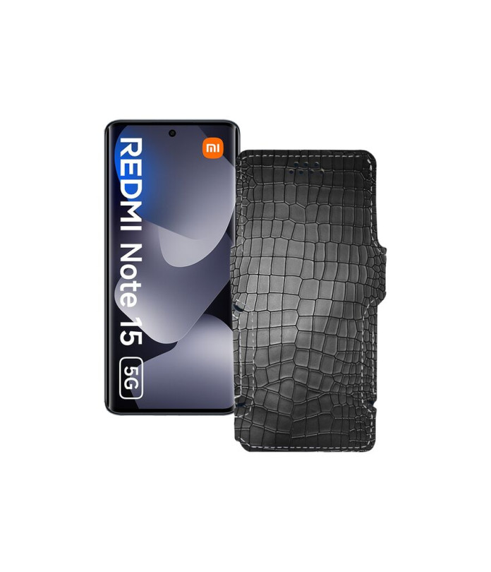 Чохол-книжка з екошкіри для телефону Xiaomi Redmi Note 15 5G