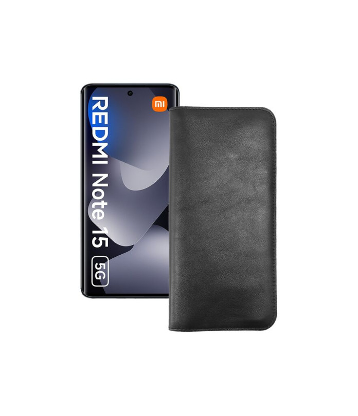 Портмоне з шкіри для телефону Xiaomi Redmi Note 15 5G