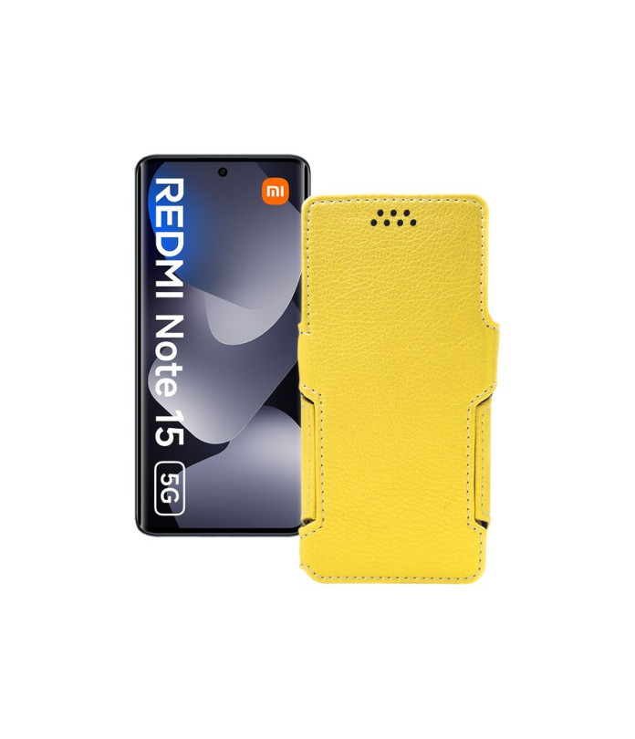 Чохол-книжка з екошкіри для телефону Xiaomi Redmi Note 15 5G