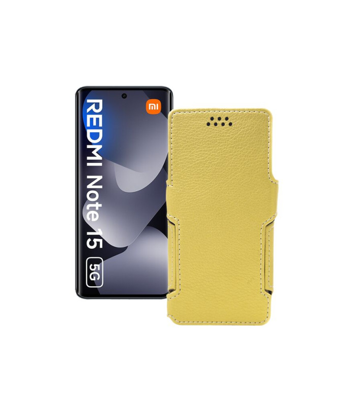 Чохол-книжка з екошкіри для телефону Xiaomi Redmi Note 15 5G
