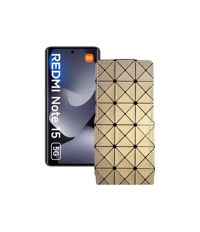 Чохол-флип з екошкіри для телефону Xiaomi Redmi Note 15 5G