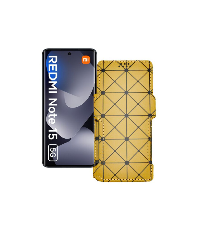 Чохол-книжка з екошкіри для телефону Xiaomi Redmi Note 15 5G