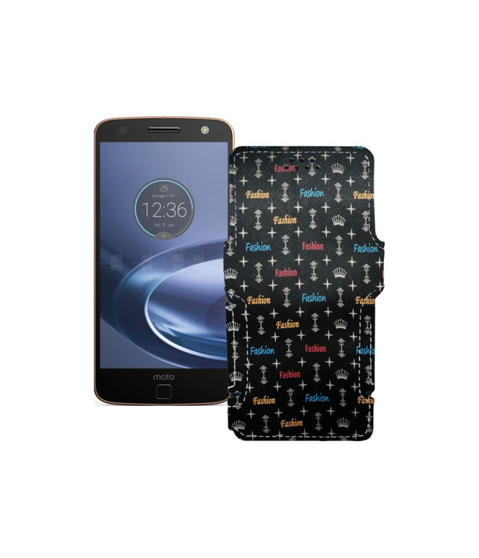 Чохол-книжка з екошкіри для телефону Motorola Moto Z Force Droid