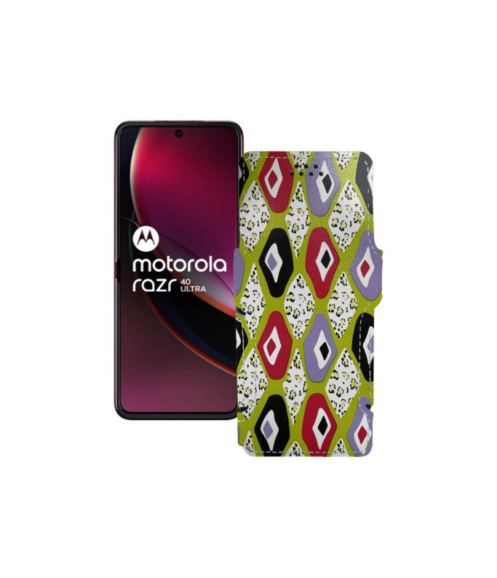 Чохол-книжка з екошкіри для телефону Motorola Razr 40 Ultra