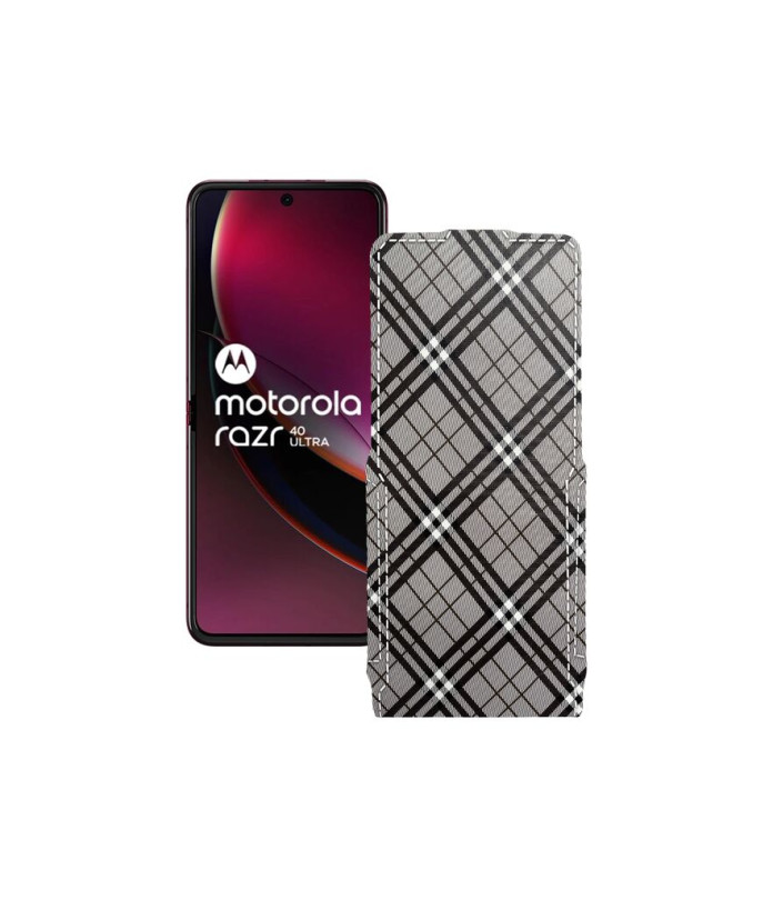 Чохол-флип з екошкіри для телефону Motorola Razr 40 Ultra