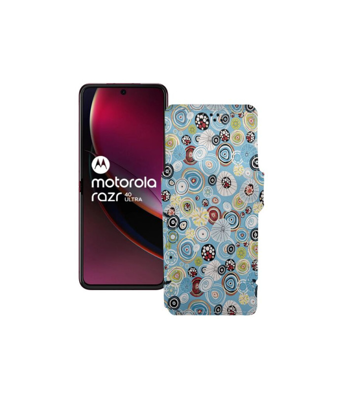 Чохол-книжка з екошкіри для телефону Motorola Razr 40 Ultra