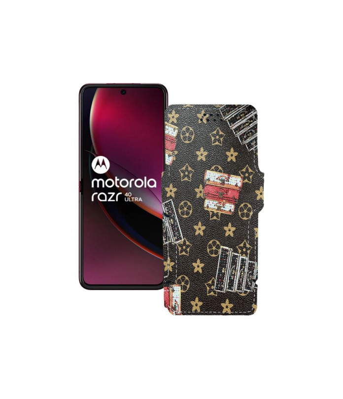 Чохол-книжка з екошкіри для телефону Motorola Razr 40 Ultra