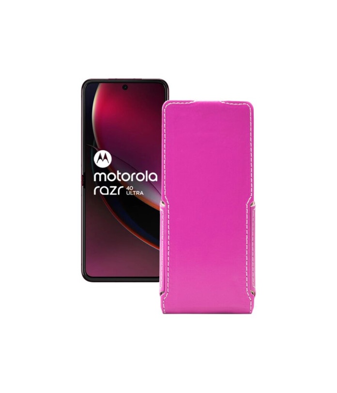 Чохол-флип з екошкіри для телефону Motorola Razr 40 Ultra