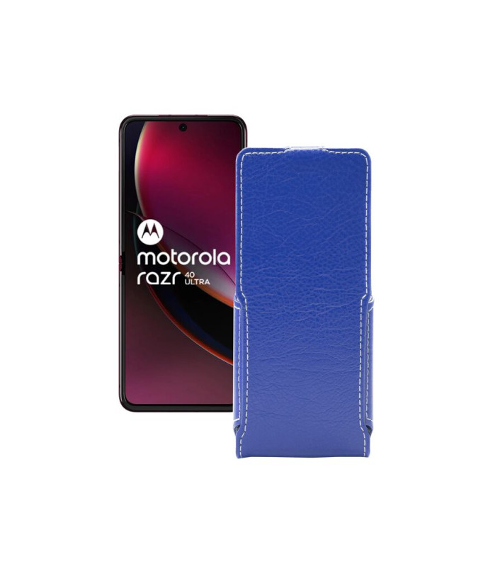 Чохол-флип з екошкіри для телефону Motorola Razr 40 Ultra