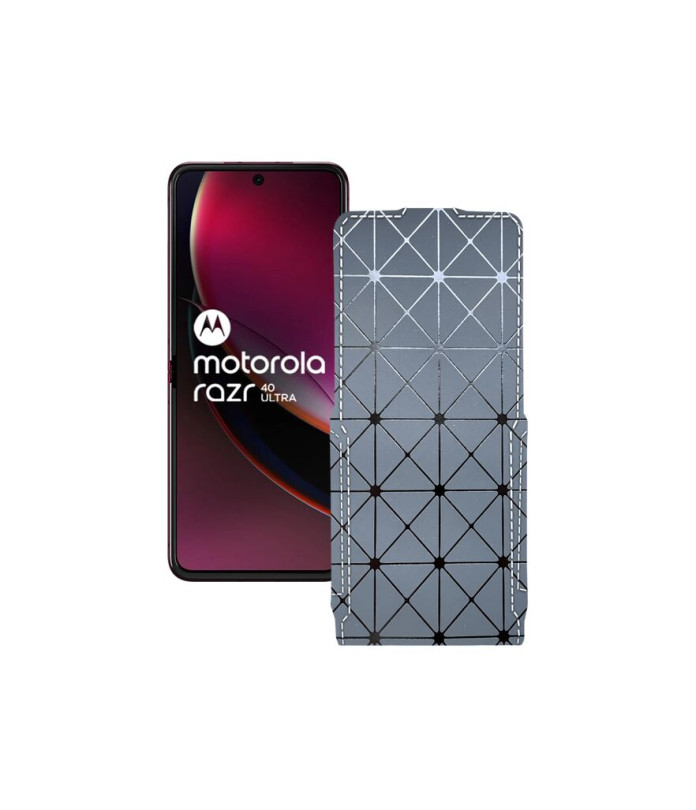 Чохол-флип з екошкіри для телефону Motorola Razr 40 Ultra