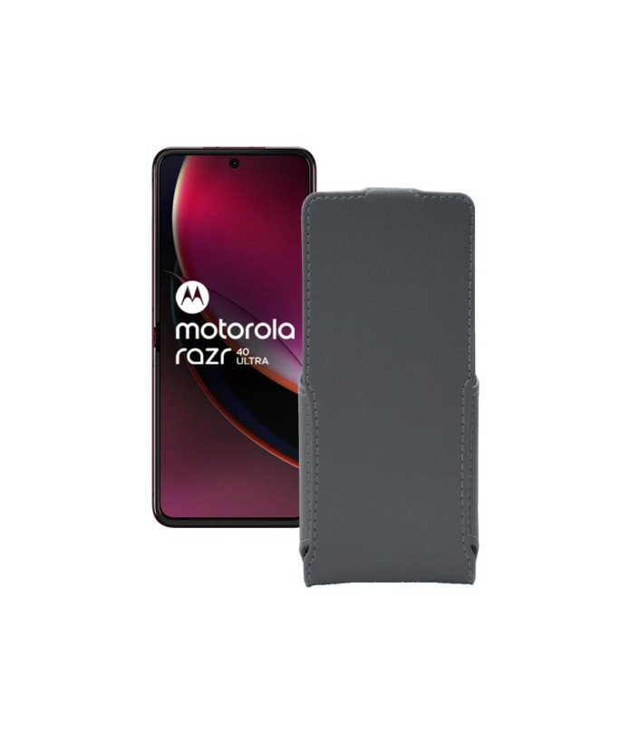 Чохол-флип з екошкіри для телефону Motorola Razr 40 Ultra