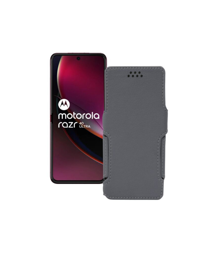 Чохол-книжка з екошкіри для телефону Motorola Razr 40 Ultra