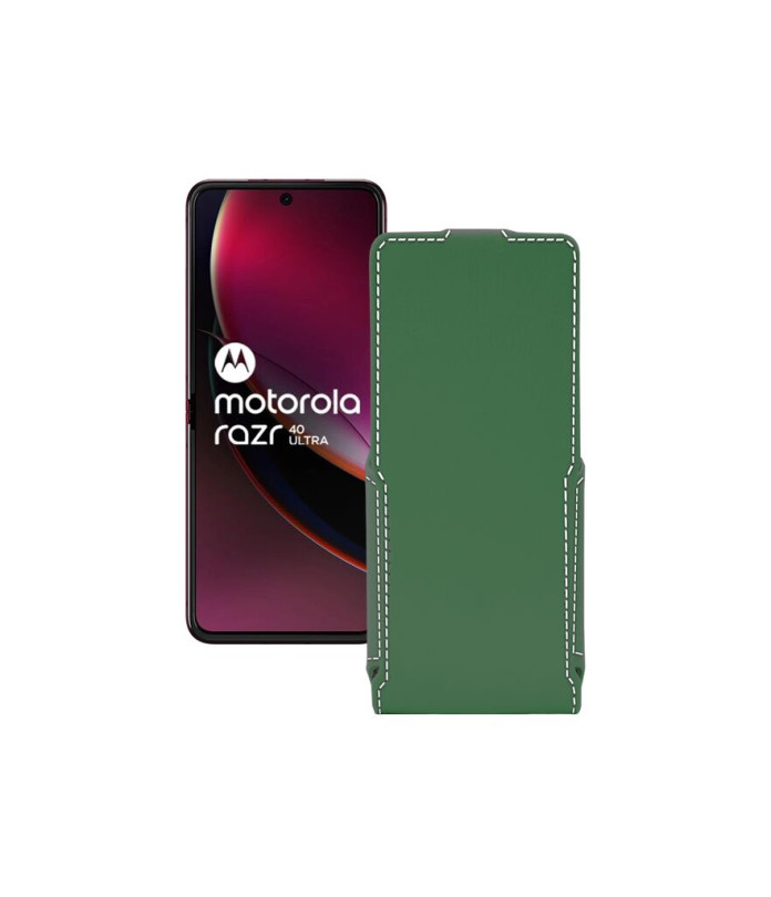 Чохол-флип з екошкіри для телефону Motorola Razr 40 Ultra